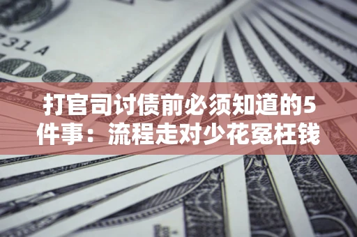 武汉打官司讨债前必须知道的5件事：流程走对少花冤枉钱