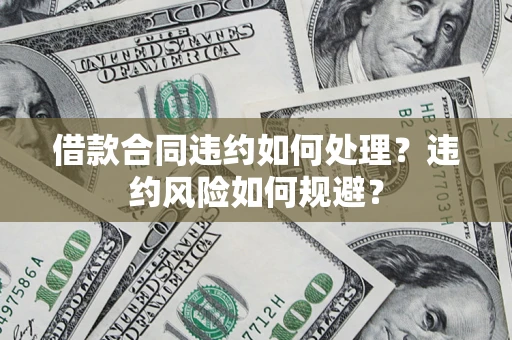 武汉借款合同违约如何处理？违约风险如何规避？