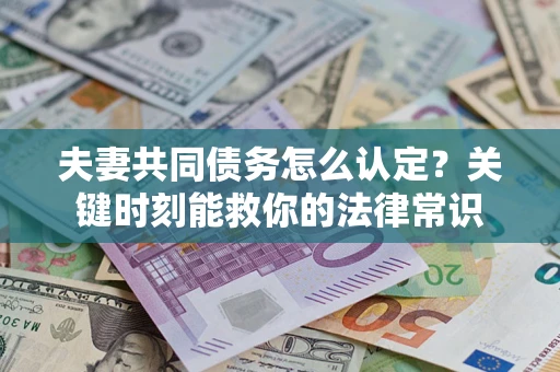 武汉夫妻共同债务怎么认定？关键时刻能救你的法律常识