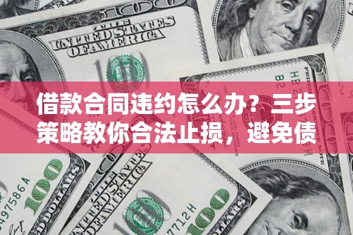 武汉借款合同违约怎么办？三步策略教你合法止损，避免债务危机升级